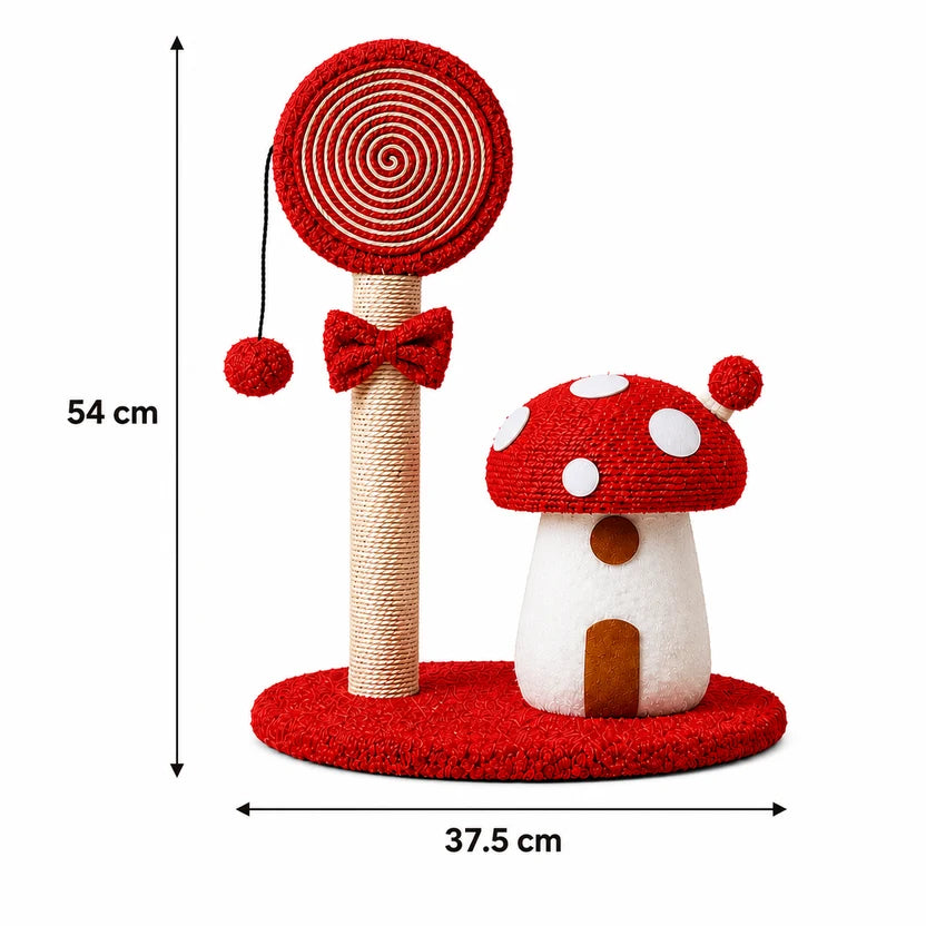 Mushroom Cat Scratching Post