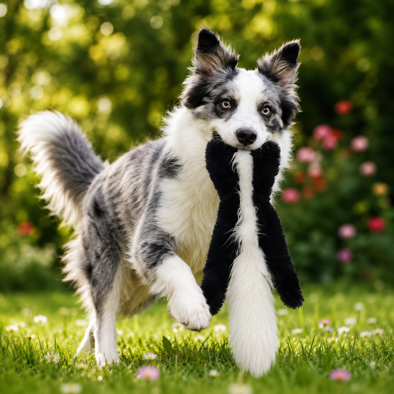 Skunk Plush Dog Toy with Squeakers 45cm