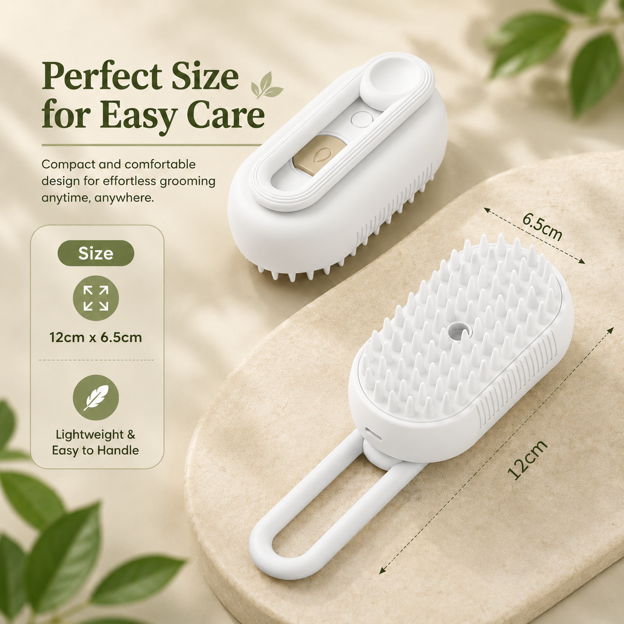 Portable 3-in-1 Pet Grooming Comb Rechargeable Spray Brush for Cats and Dogs