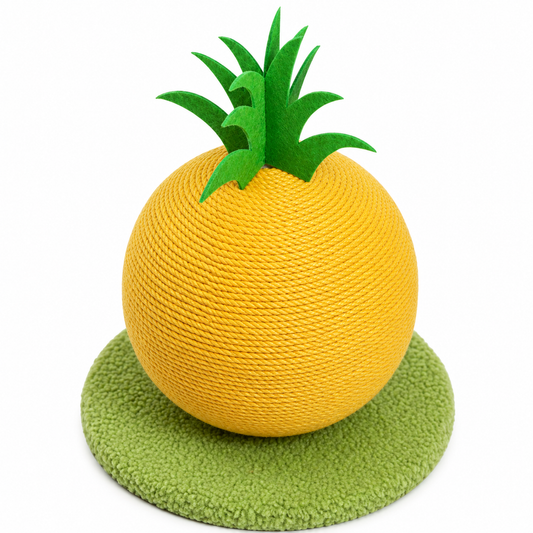 Pineapple Shaped Sisal Cat Scratcher Ball