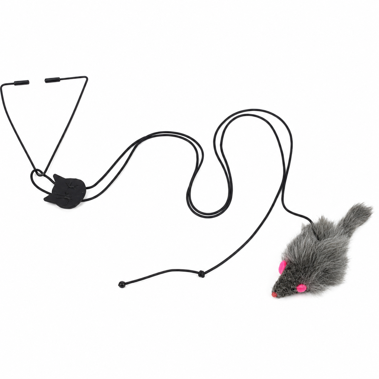 Rat Mouse Hanging Elastic Door Clip Interactive Kitten Toy