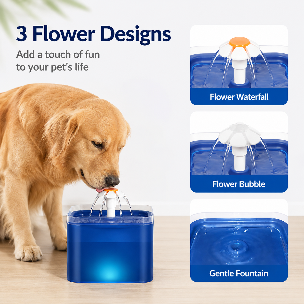 4PCS Replacement Foam Filters for Pet Water Fountain Pump Sponge Filters