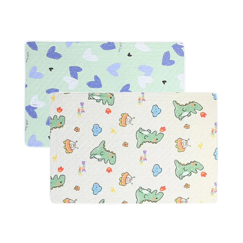2-Pack Washable Pet Pads Reusable Anti Slip Dog Training Mats for Indoor Use