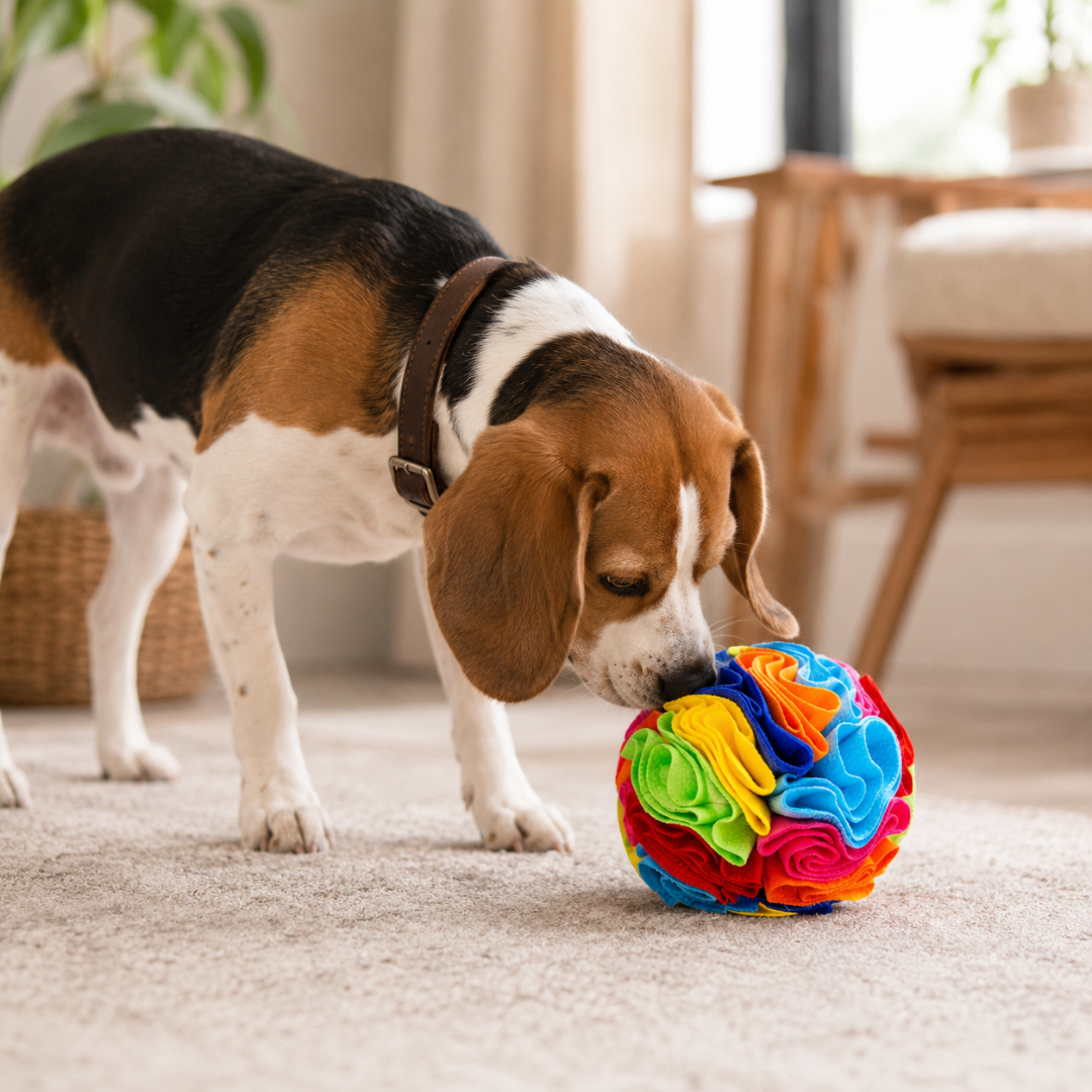 Portable Snuffle Ball Dog Puzzle Toy Soft Treat Hiding Toy for Interactive Play