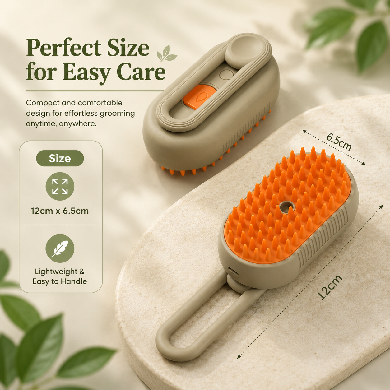 3-in-1 Rechargeable Pet Grooming Brush with Spray Function Hair Removal Comb for Cats and Dogs