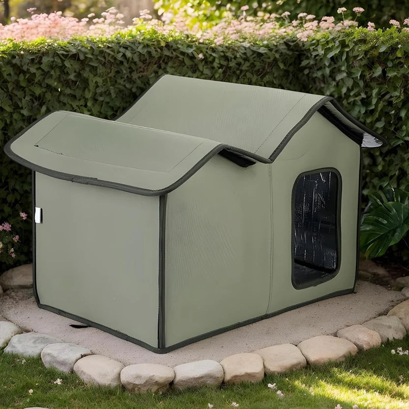 Portable Pet House Foldable Cat Shelter Indoor Outdoor Pet Tent for Cats and Small Dogs