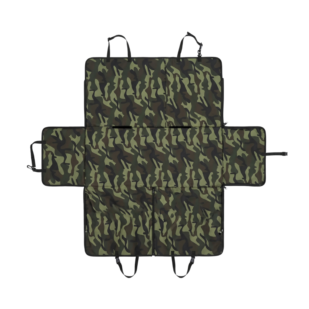Waterproof Pet Travel Hammock Rear Seat Cover for Small Medium and Large Dogs - Camouflage