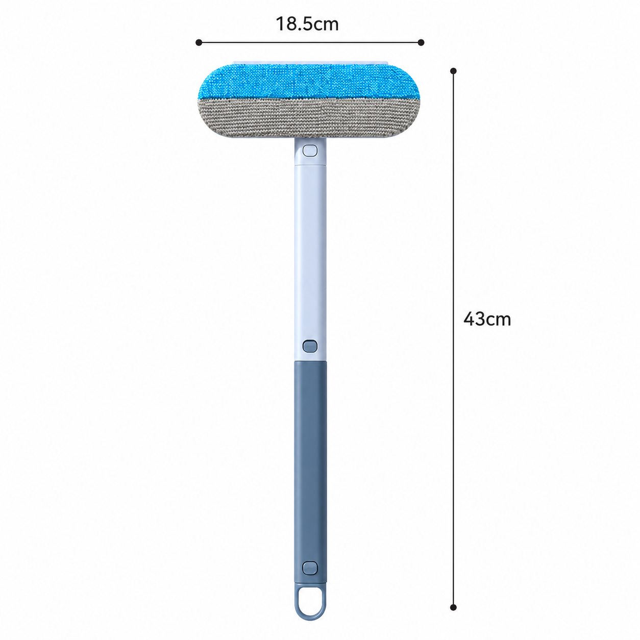 3 in 1 Pet Hair Remover Brush with Long Handle Reusable Fur Lint Cleaner for Sofa Carpet and Windows