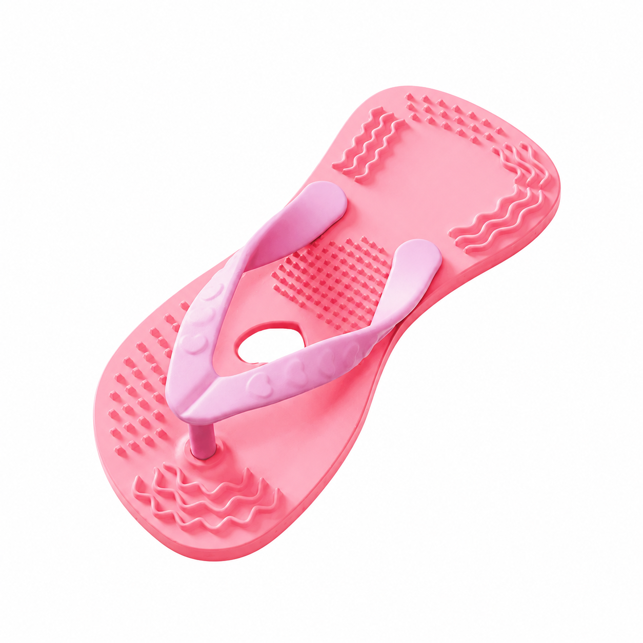 Pink Slipper Design Rubber Play Toy for Puppies and Small Dogs