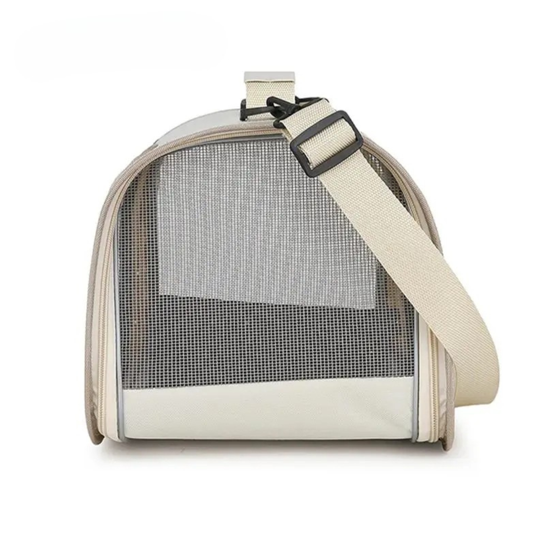 Portable Oxford Pet Carrier Bag Breathable Travel Carrier for Cats and Small Dogs - Grey