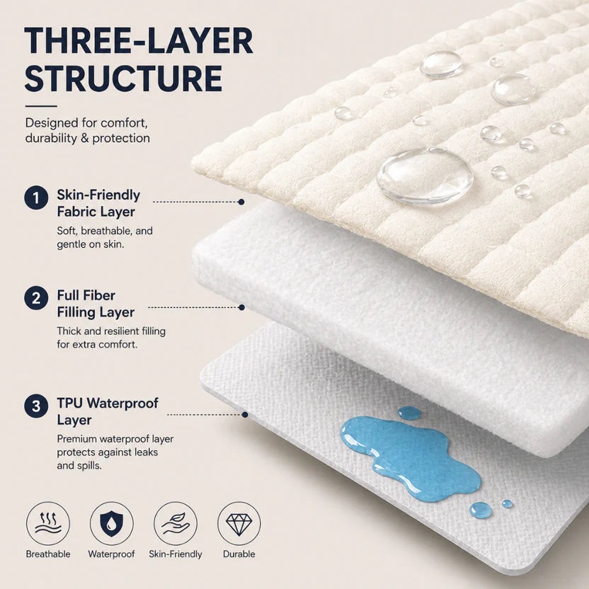 Non-Slip Waterproof Pet Cover Mat Furniture Protector for Cats and Dogs - Dark Blue