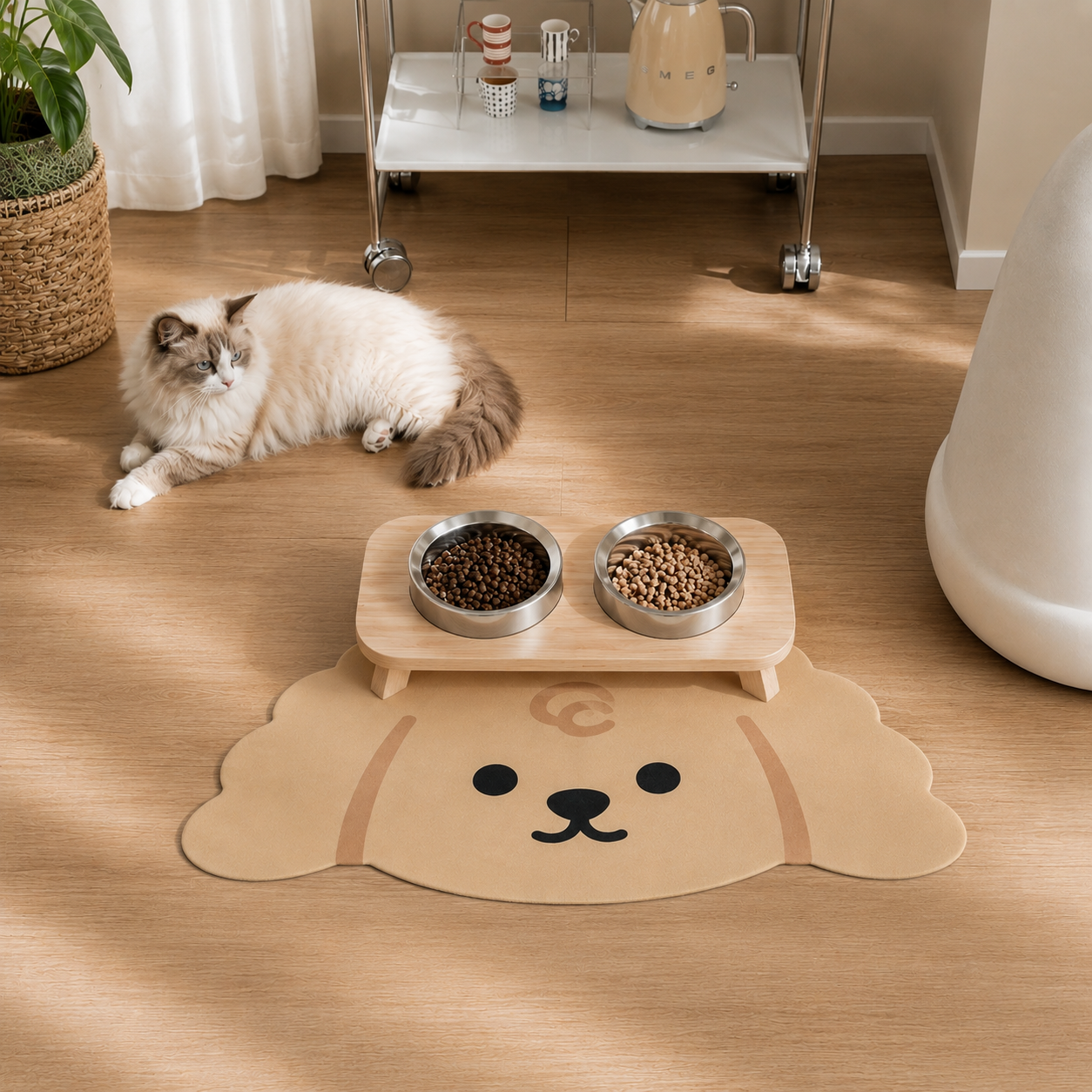Quick Dry Pet Feeding Mat  Floor Rug for Dogs and Cats