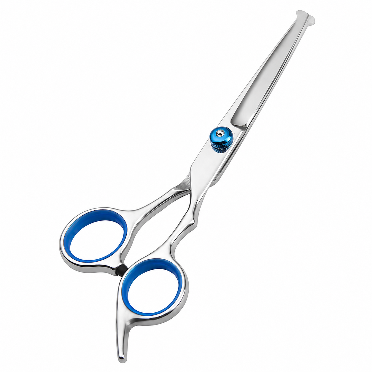Professional Pet Grooming Scissors 6 Inch Rounded Tip Hair Trimming - Straight Shear