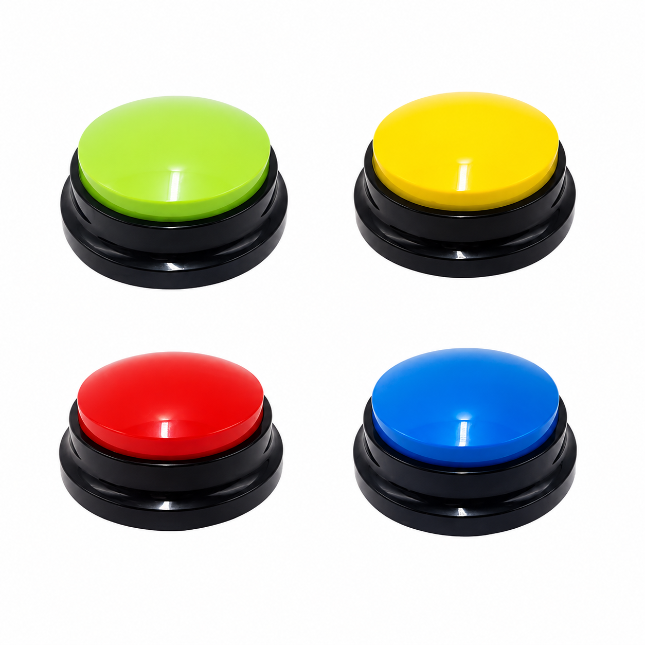 Voice Recording Button for Pet Training 30 Second Record and Playback Buzzer - 4 PCS