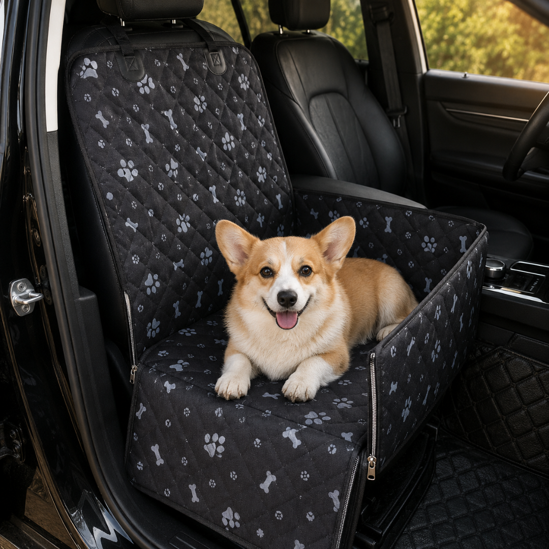 Heavy Duty Pet Car Travel Carrier Hammock Waterproof Foldable Seat Cover for Pets