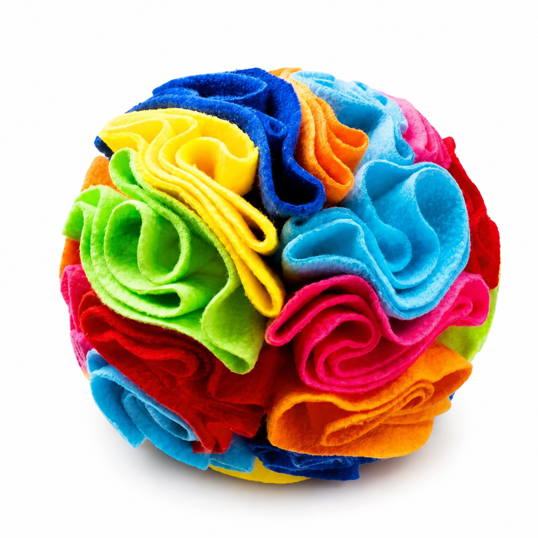 Portable Snuffle Ball Dog Puzzle Toy Soft Treat Hiding Toy for Interactive Play