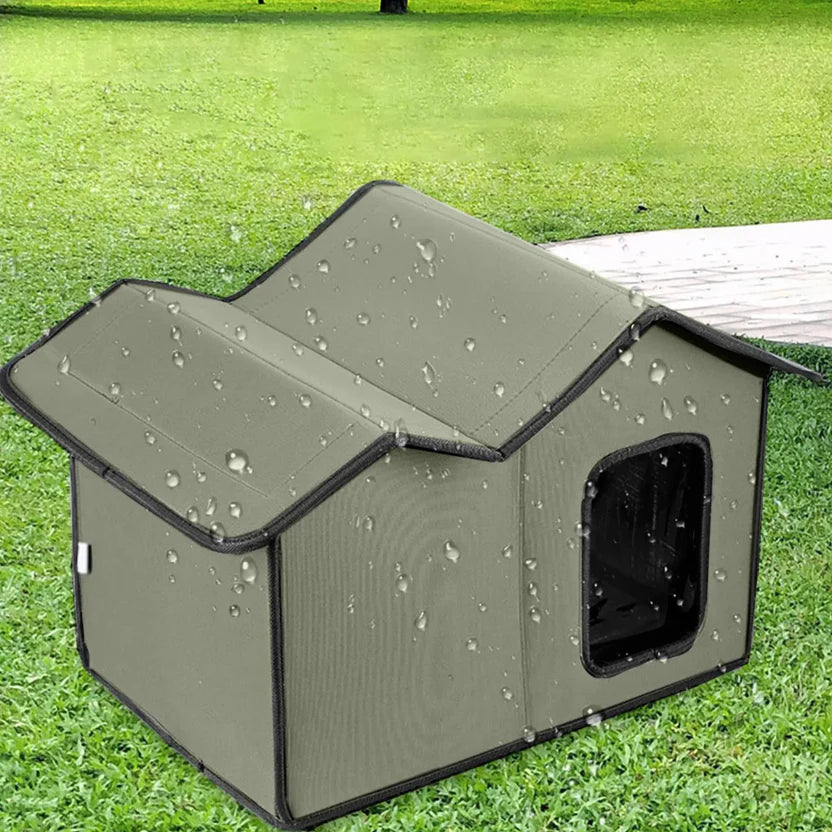 Portable Pet House Foldable Cat Shelter Indoor Outdoor Pet Tent for Cats and Small Dogs