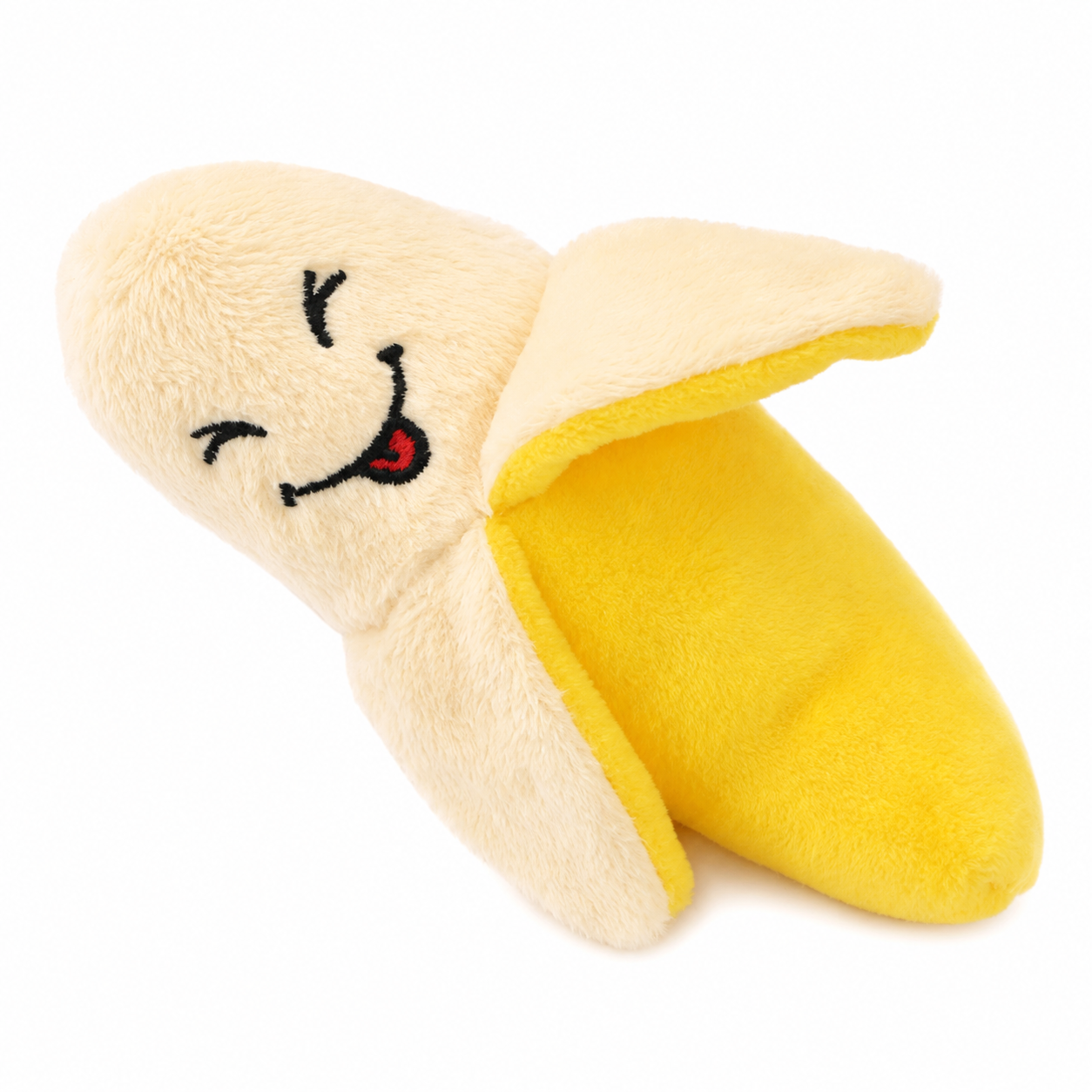 Banana Shaped Plush Squeaky Dog Toy