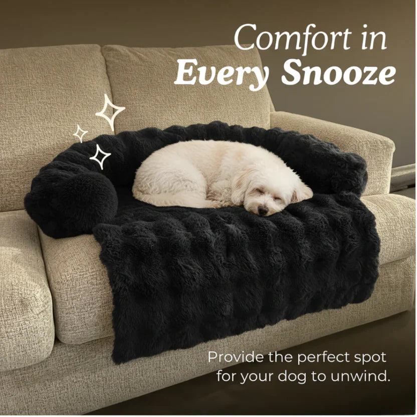Soft Pet Mattress Plush Coral Fleece Bed Mat for Cats and Small to Medium Dogs - Black