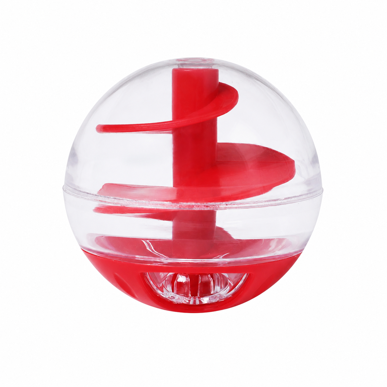 Cat Treat Dispensing Ball Interactive Food Puzzle Toy for Cats - Red