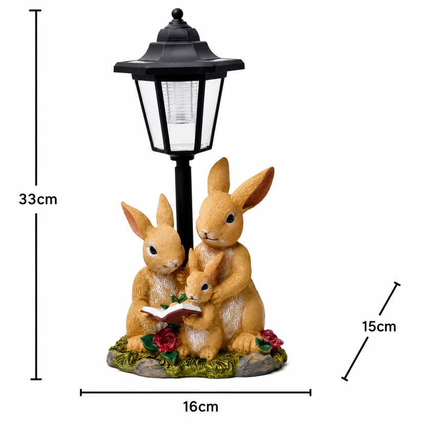 Solar Garden Rabbit Ornament