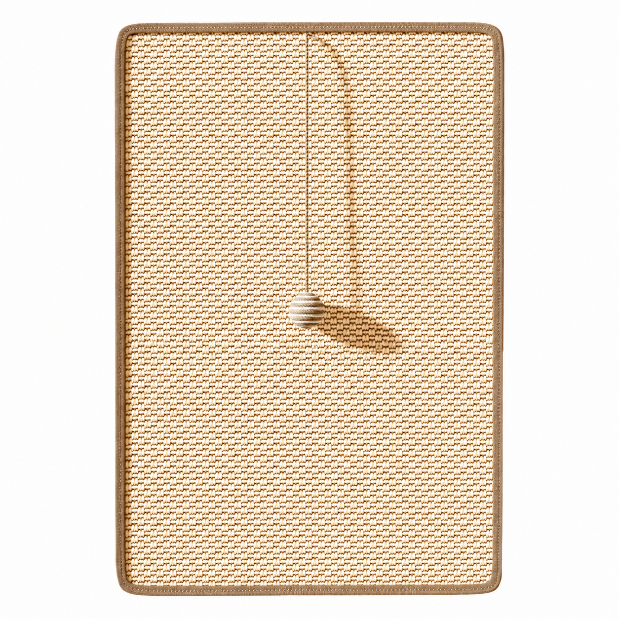 Cat Sisal Scratching Pad Anti Scratch Furniture Protector Mat With Ball 50x90cm