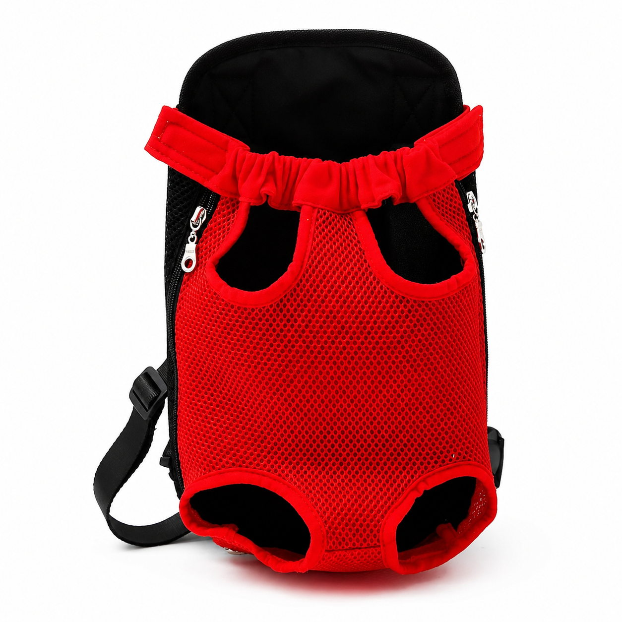 Portable Pet Backpack Carrier for Cats and Small Dogs - Red