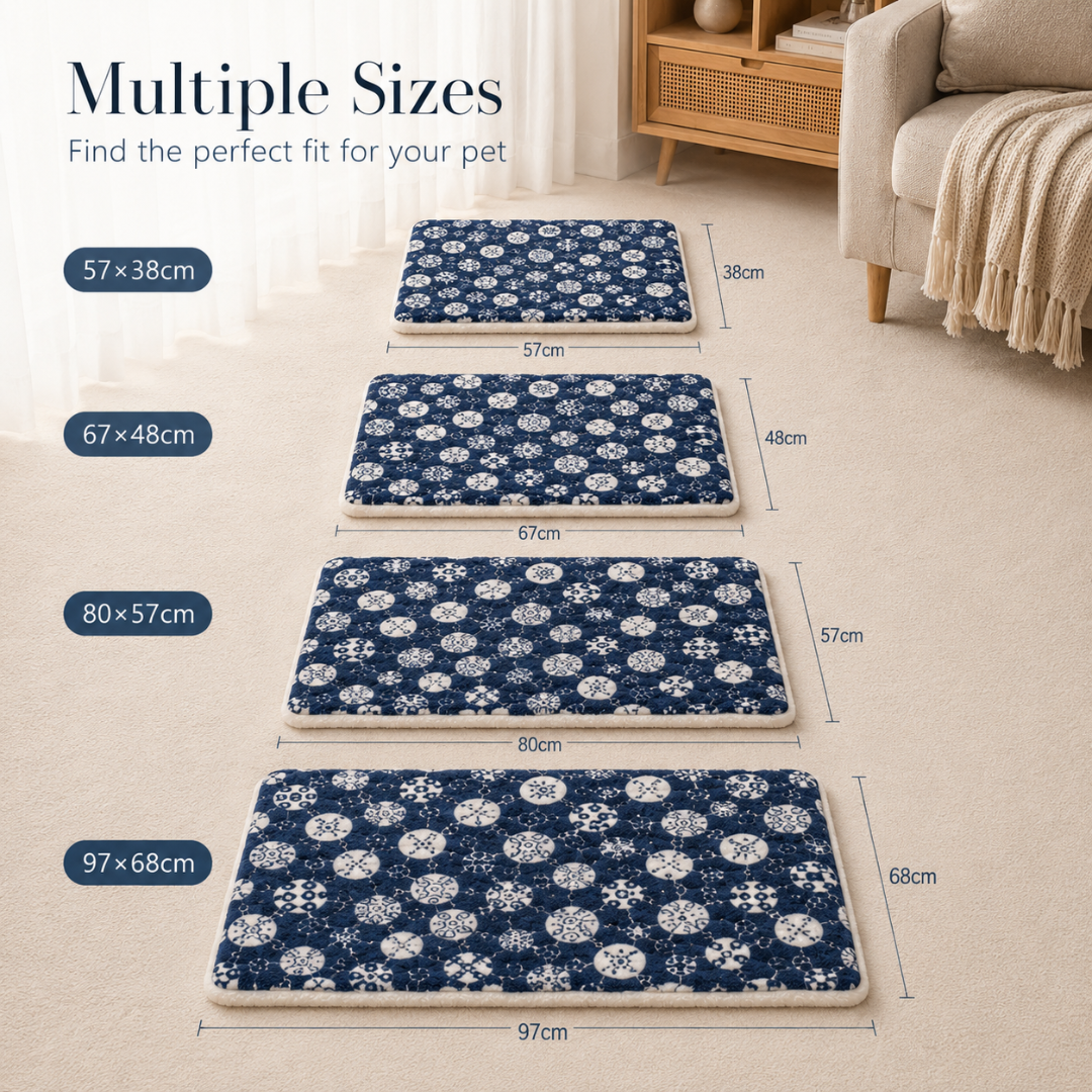 Coral Fleece Pet Bed Blanket Washable Mat for Cats and Dogs