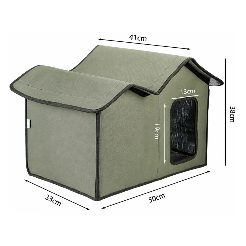 Portable Pet House Foldable Cat Shelter Indoor Outdoor Pet Tent for Cats and Small Dogs