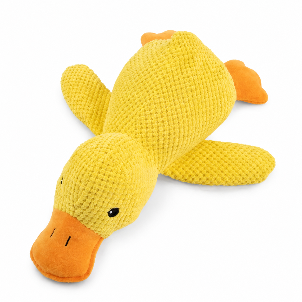 Interactive Duck Plush Dog Toy Squeak Chew Toy for Small and Medium Dogs