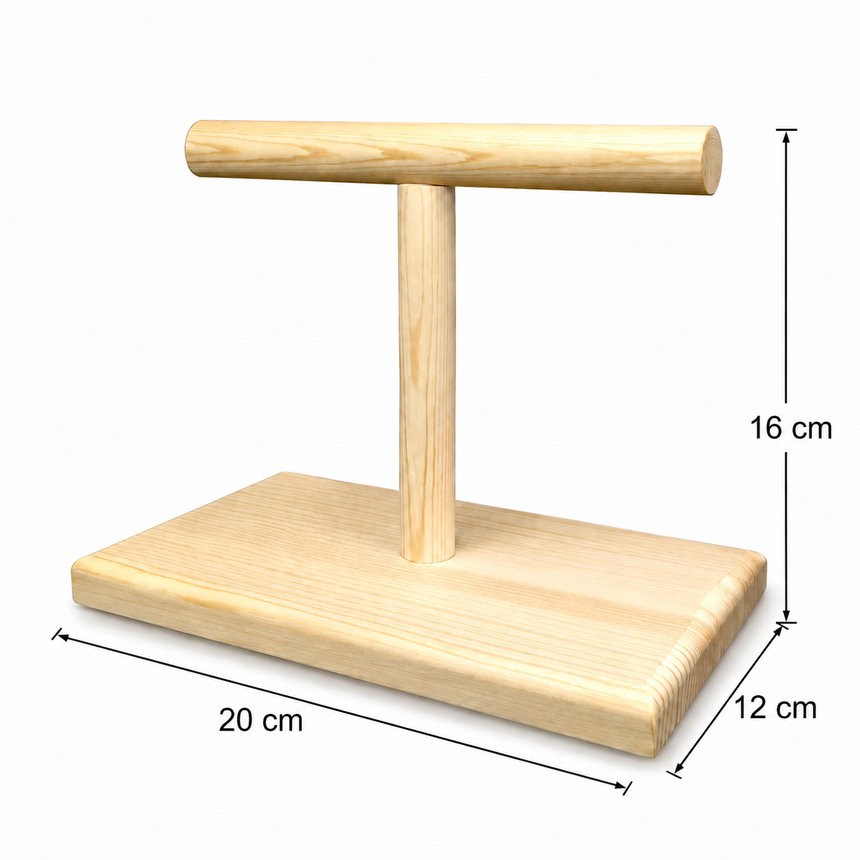 Wooden Tabletop Bird Stand for Small Birds