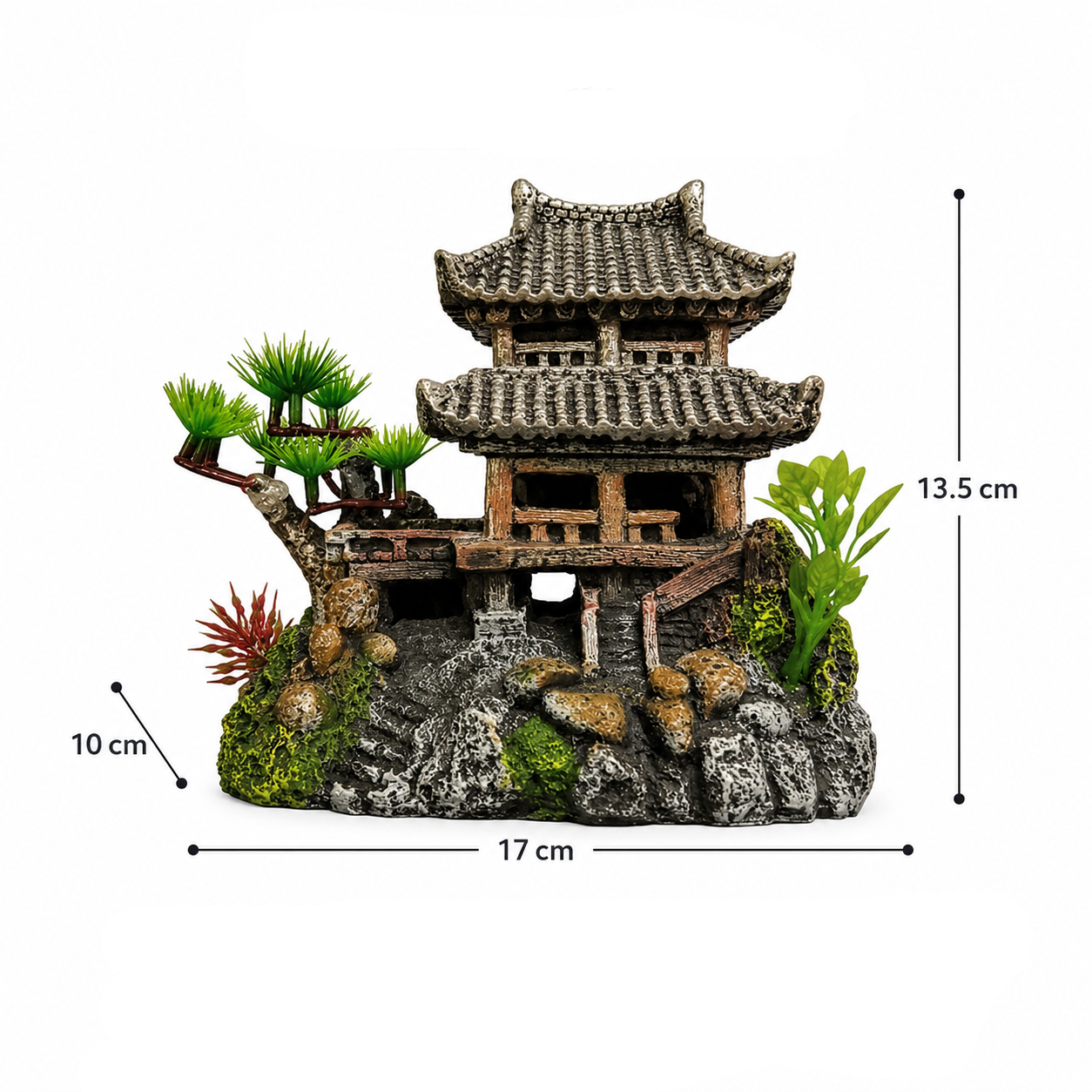 Classic Asian Tower Aquarium Ornament