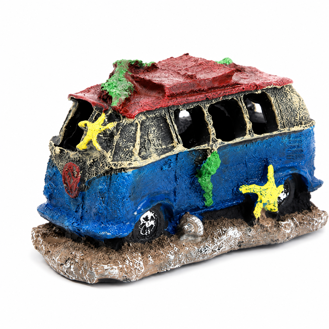 Aquarium Old Bus Resin Ornament