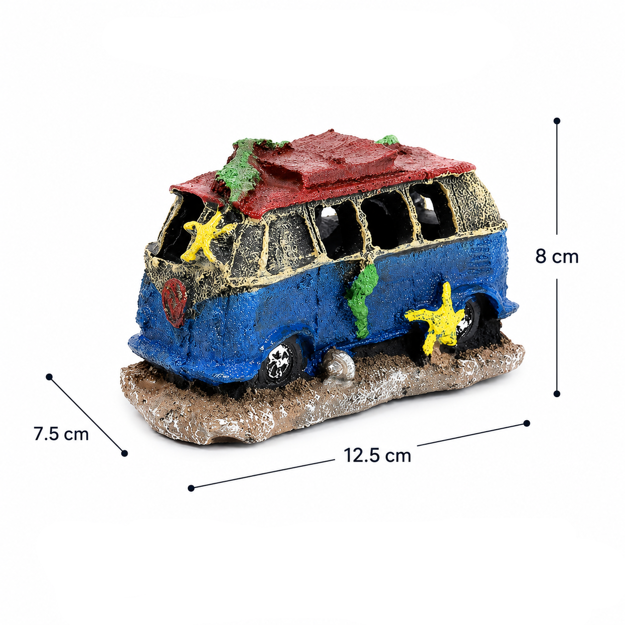 Aquarium Old Bus Resin Ornament