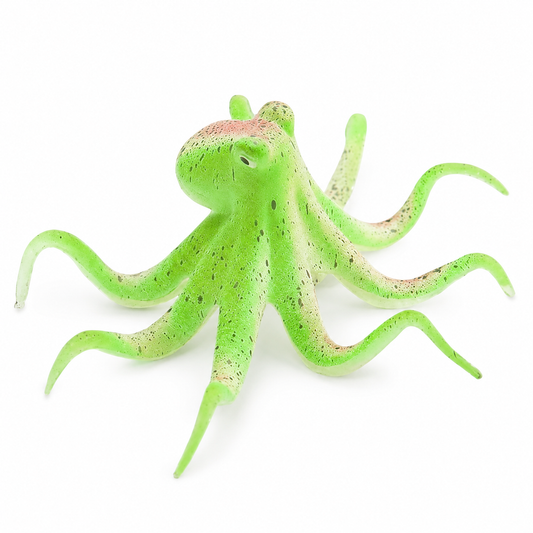 Glowing Octopus Aquarium Ornament - Green
