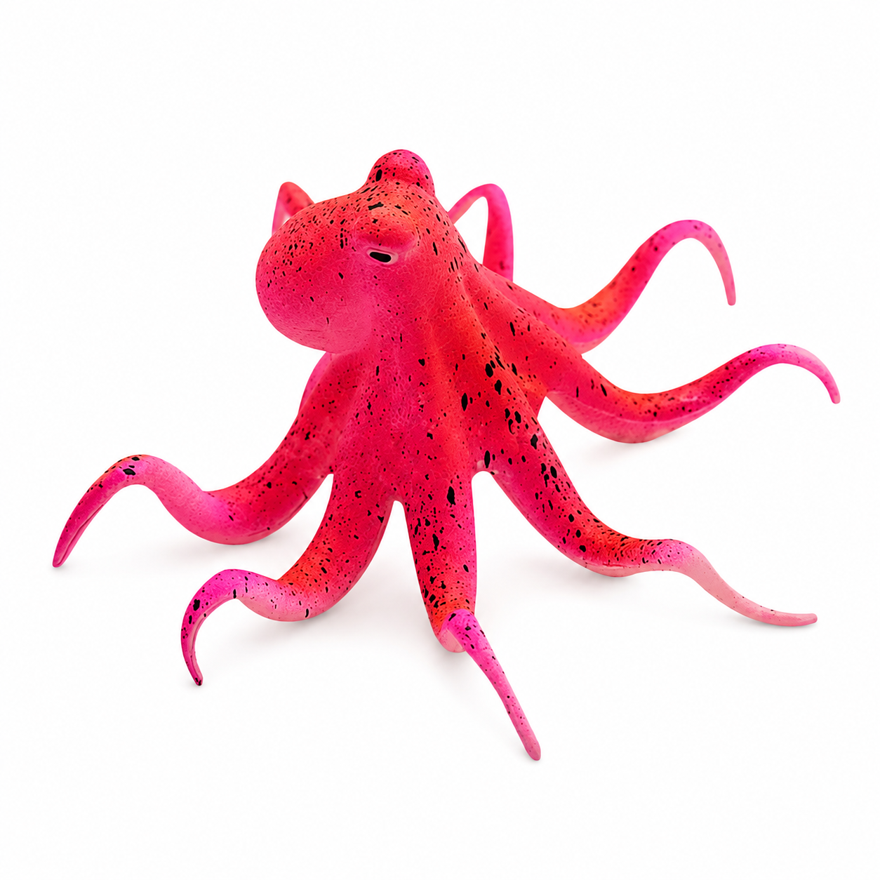 Glowing Octopus Aquarium Ornament - Red