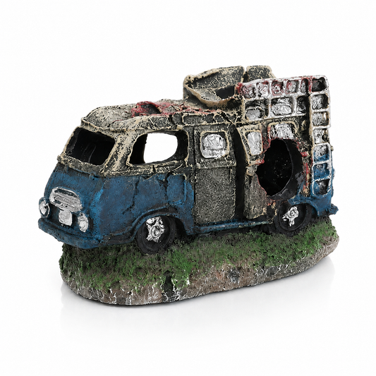 Resin Caravan Wreck Aquarium Ornament