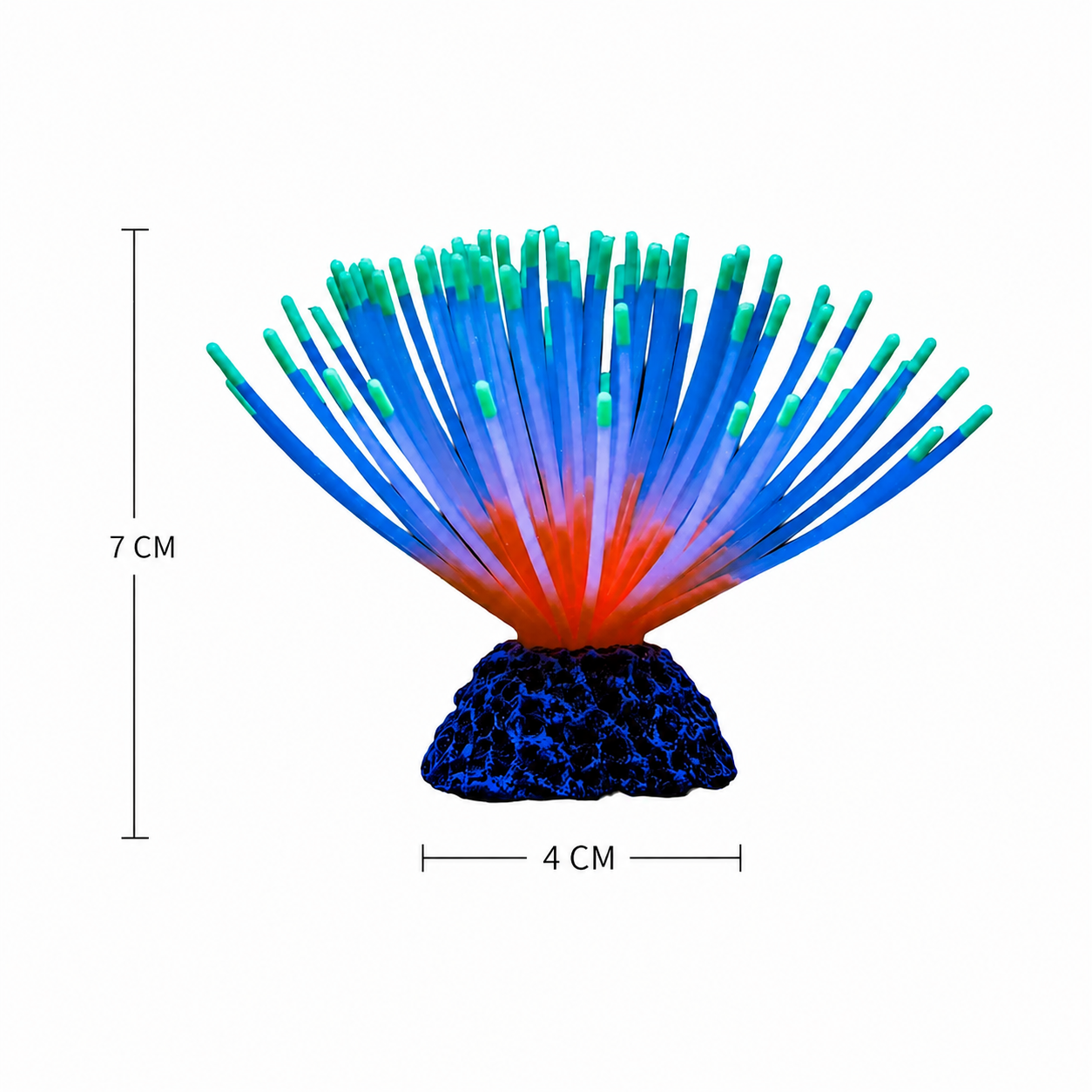 Coral Lotus Aquarium Ornament