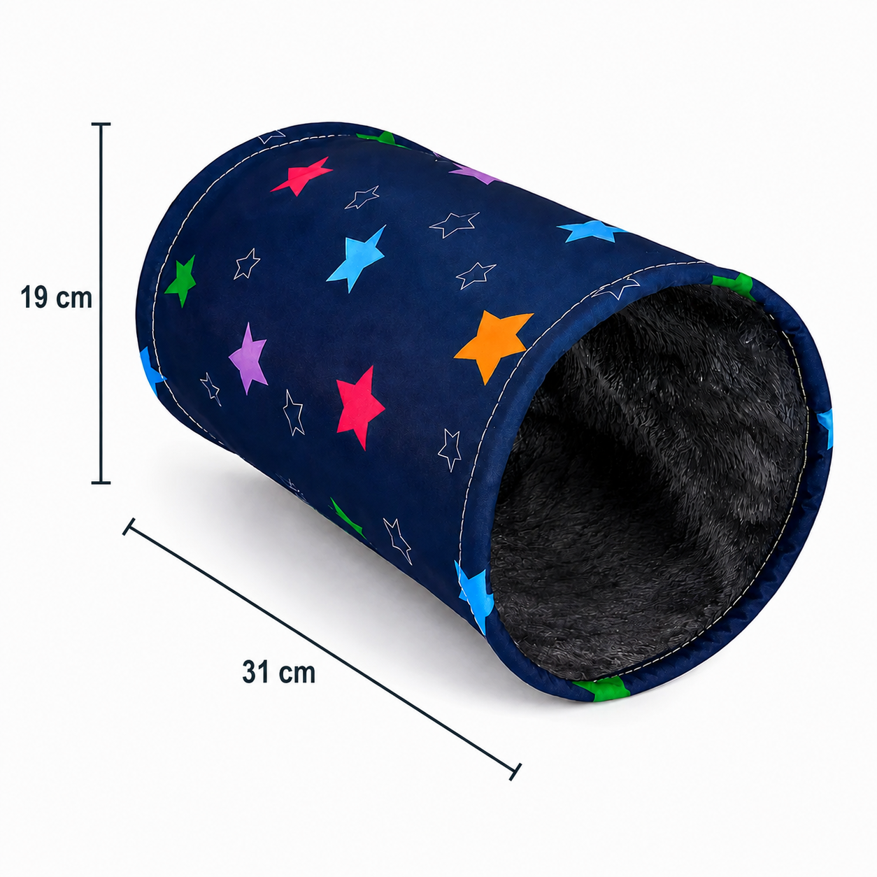 Small Animal Play Tunnel with Soft Plush Interior