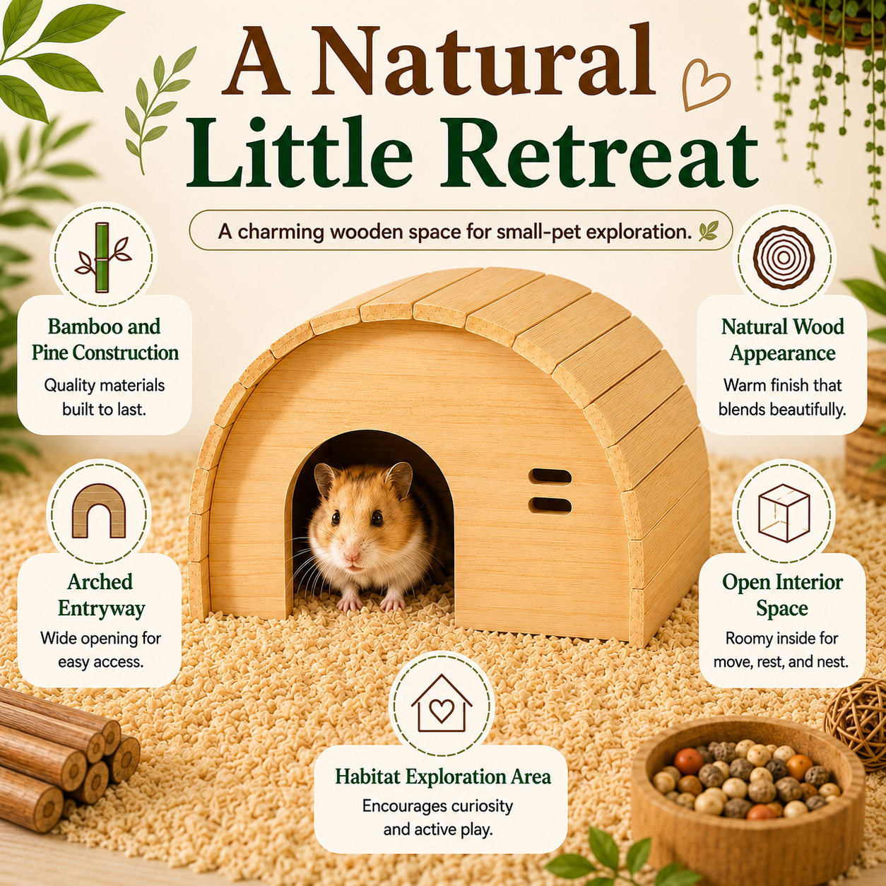 Small Animal Wooden House