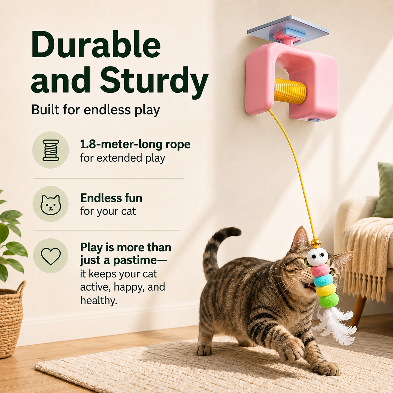 Cat Electric Smart Hanging Door Toy
