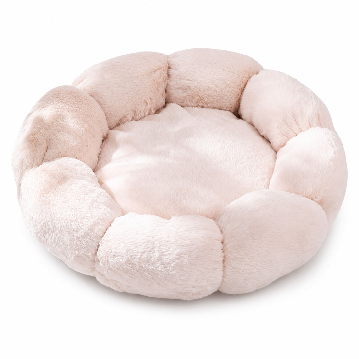 Soft Cozy Round Plush Pet Bed for Cats and Small Dogs