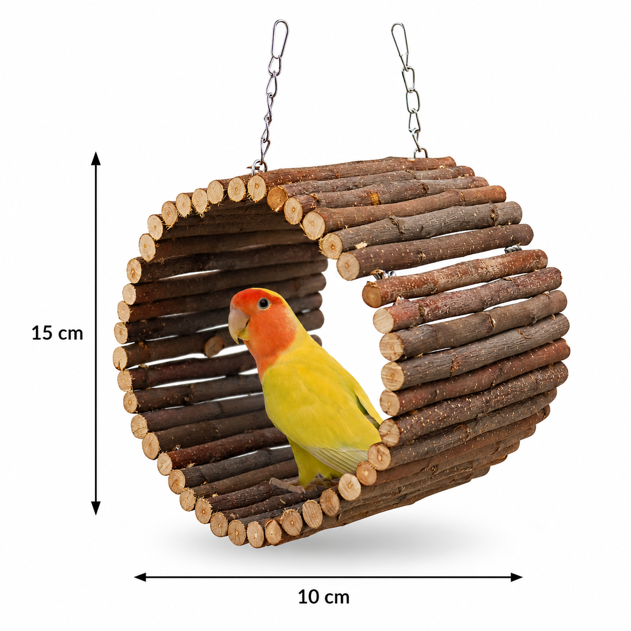 Wood Hanging Bird Perch