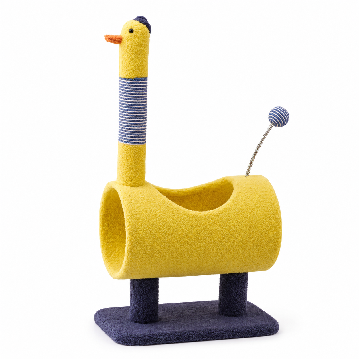 Cat Climbing Frame with Sisal Scratching Post and Plush Tunnel
