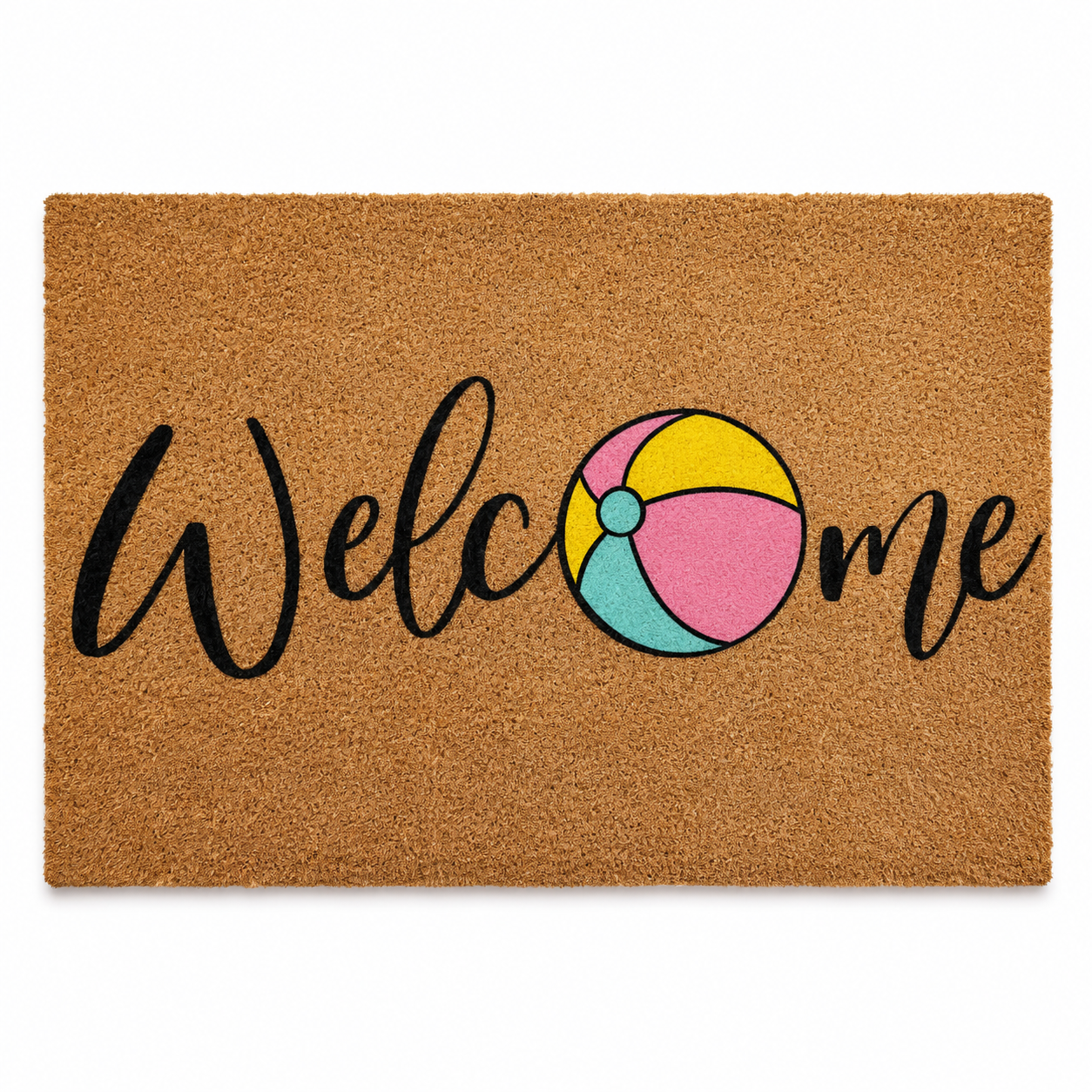 Welcome Beach Ball Doormat