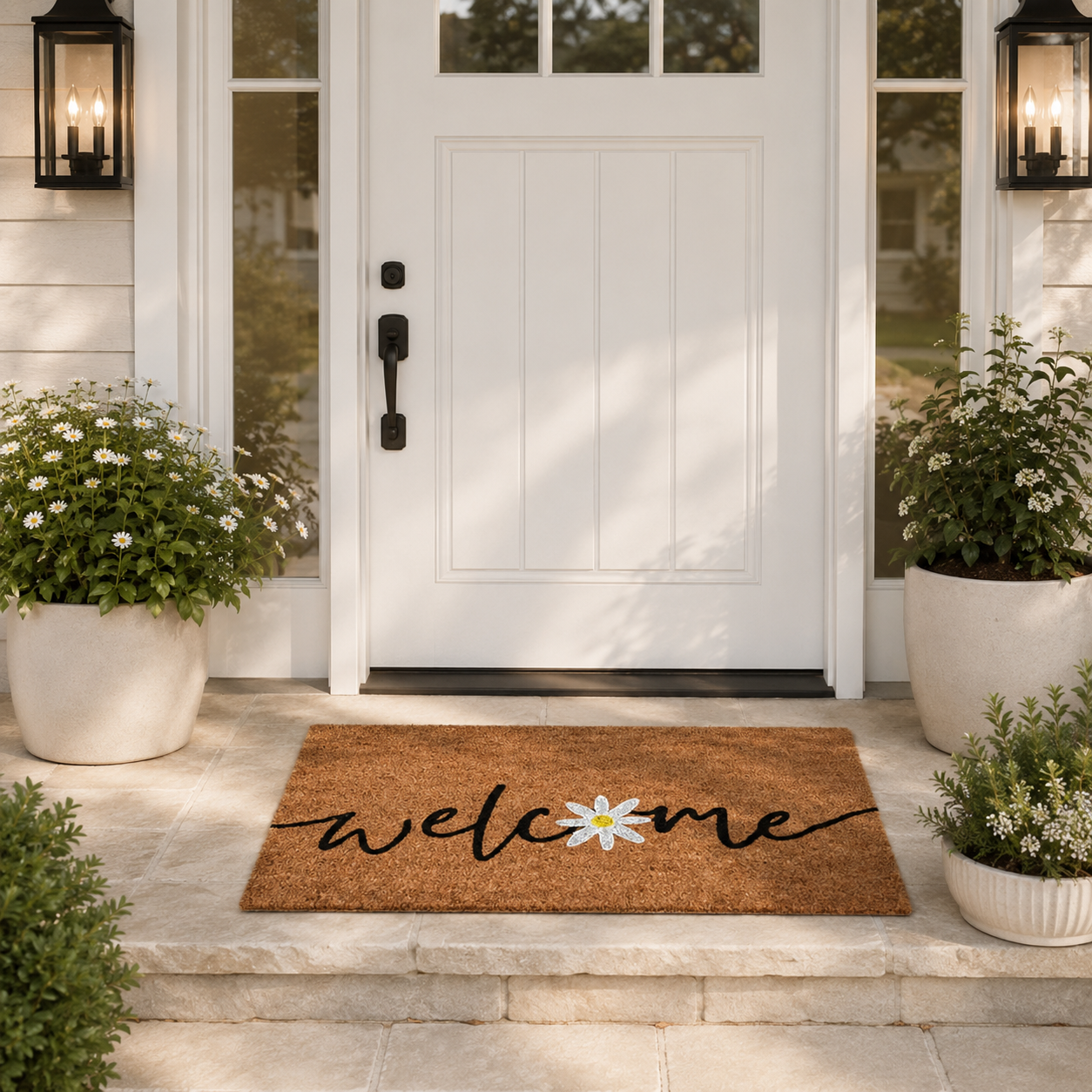 Welcome Flower Doormat
