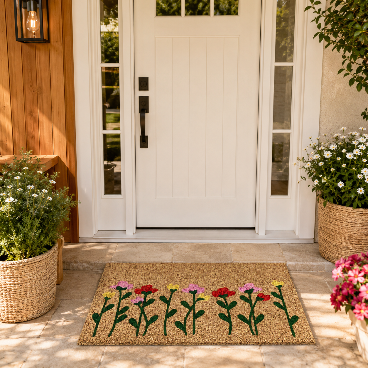 Spring Flowers Doormat
