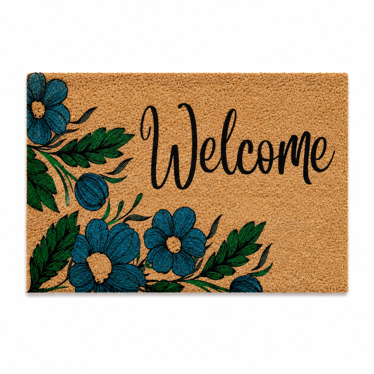 Welcome Floral Doormat