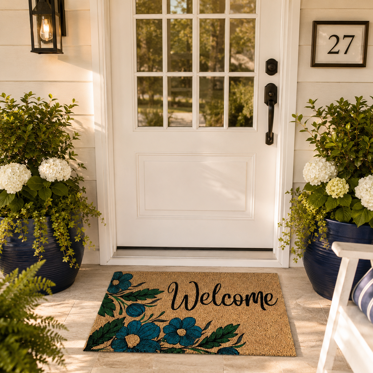 Welcome Floral Doormat