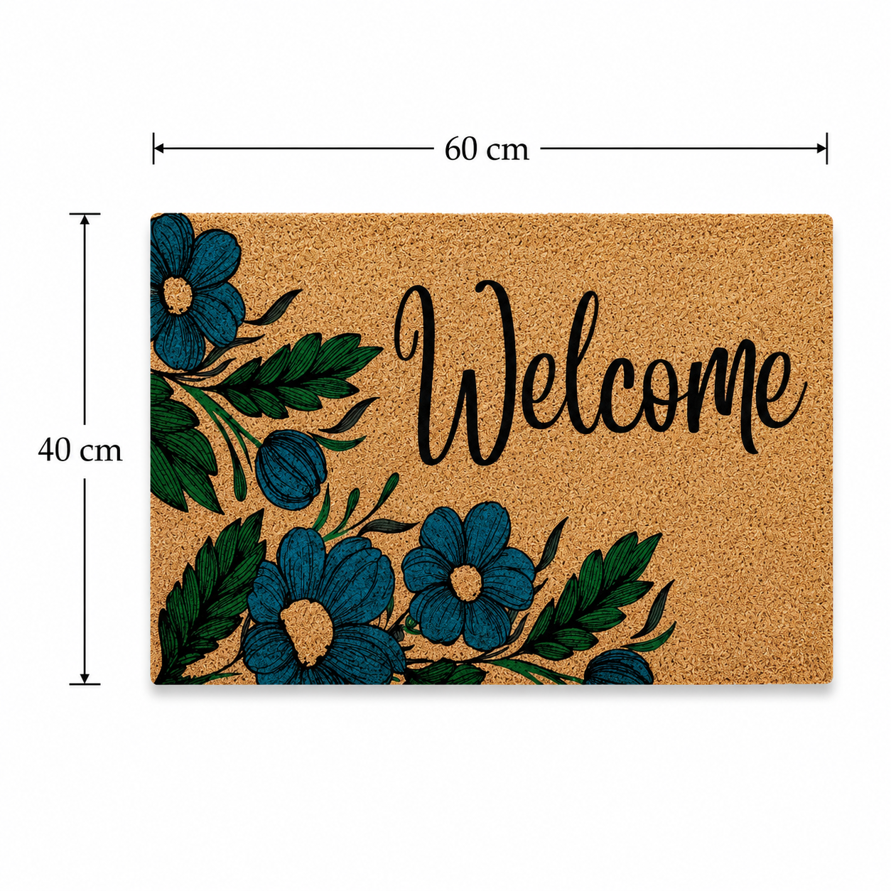 Welcome Floral Doormat